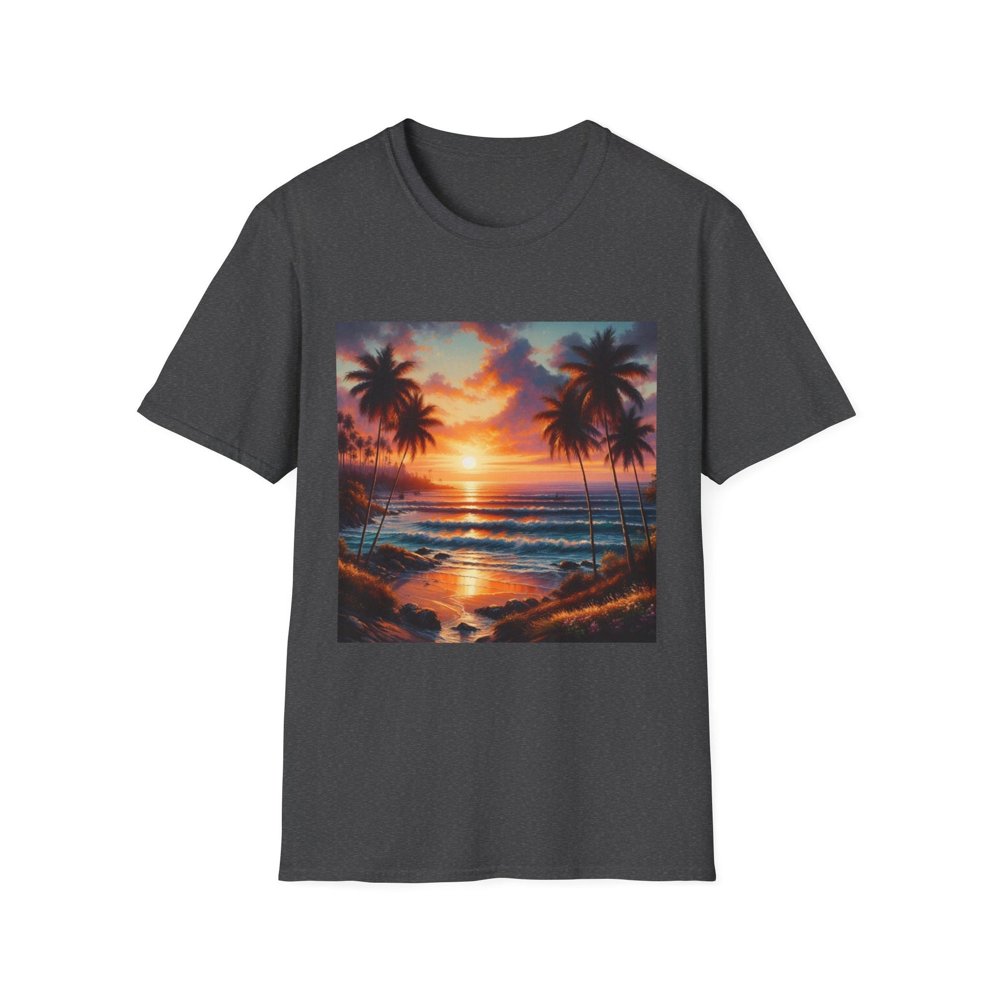 Ocean-Inspired Art Tee - Soft Cotton Cruise Wear - Ideal for Beach Trips - Great Gift for Sea Lovers Graphic Beach T-Shirt