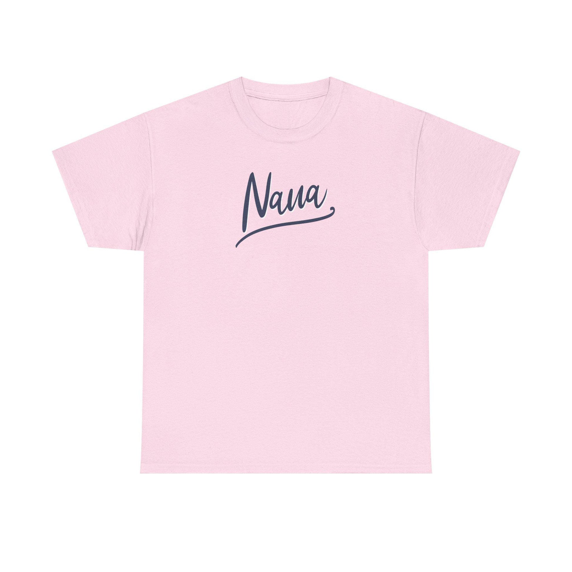Nana Unisex Heavy Cotton Tee, Gift for Grandma, Comfortable Casual Shirt, Mother's Day Gift, Family Gatherings