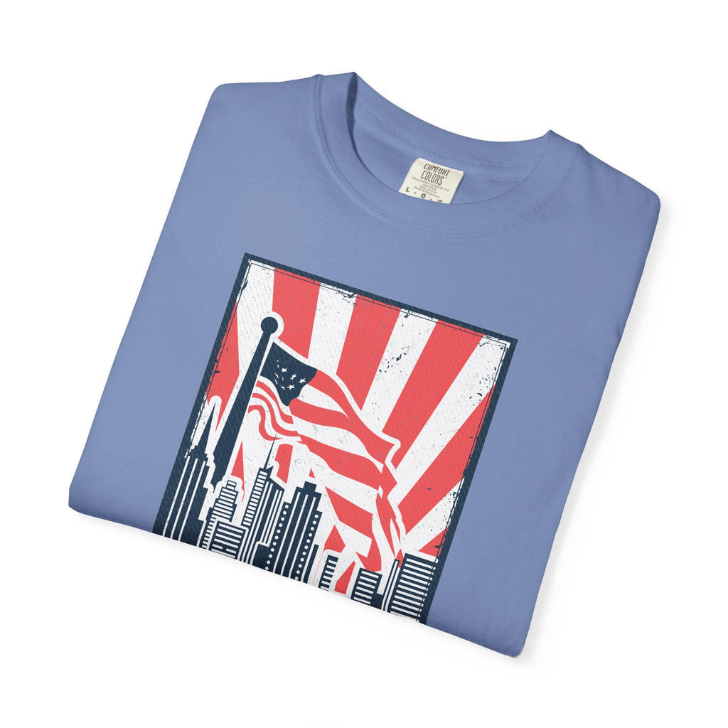 Comfort Colors, Patriotic T-Shirt, American Flag Tee, Summer Casual Wear, Independence Day Gift, Unisex Graphic Shirt, 4th of July