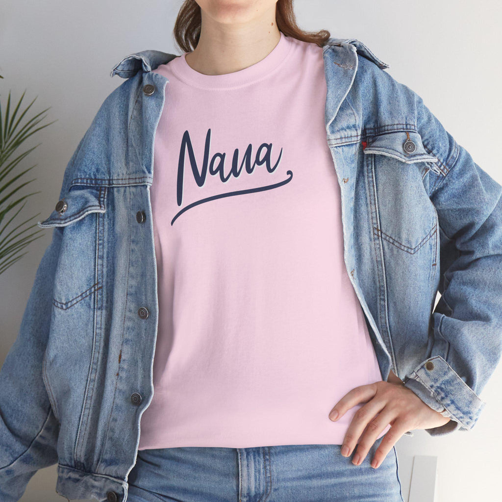 Nana Unisex Heavy Cotton Tee, Gift for Grandma, Comfortable Casual Shirt, Mother's Day Gift, Family Gatherings