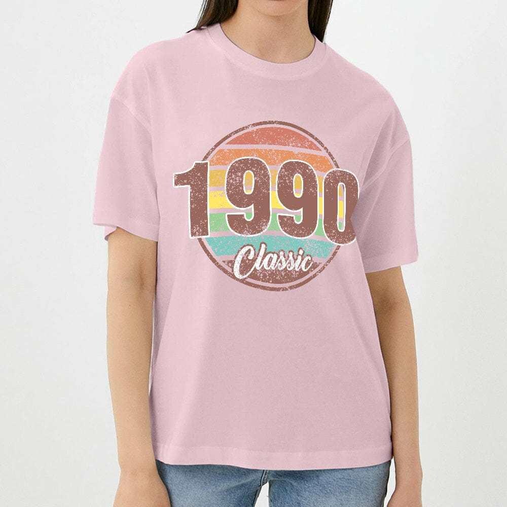 Retro T-Shirt Custom Year Classic Birthday T-Shirt Gifts Fashion Style Back-to-school Gift