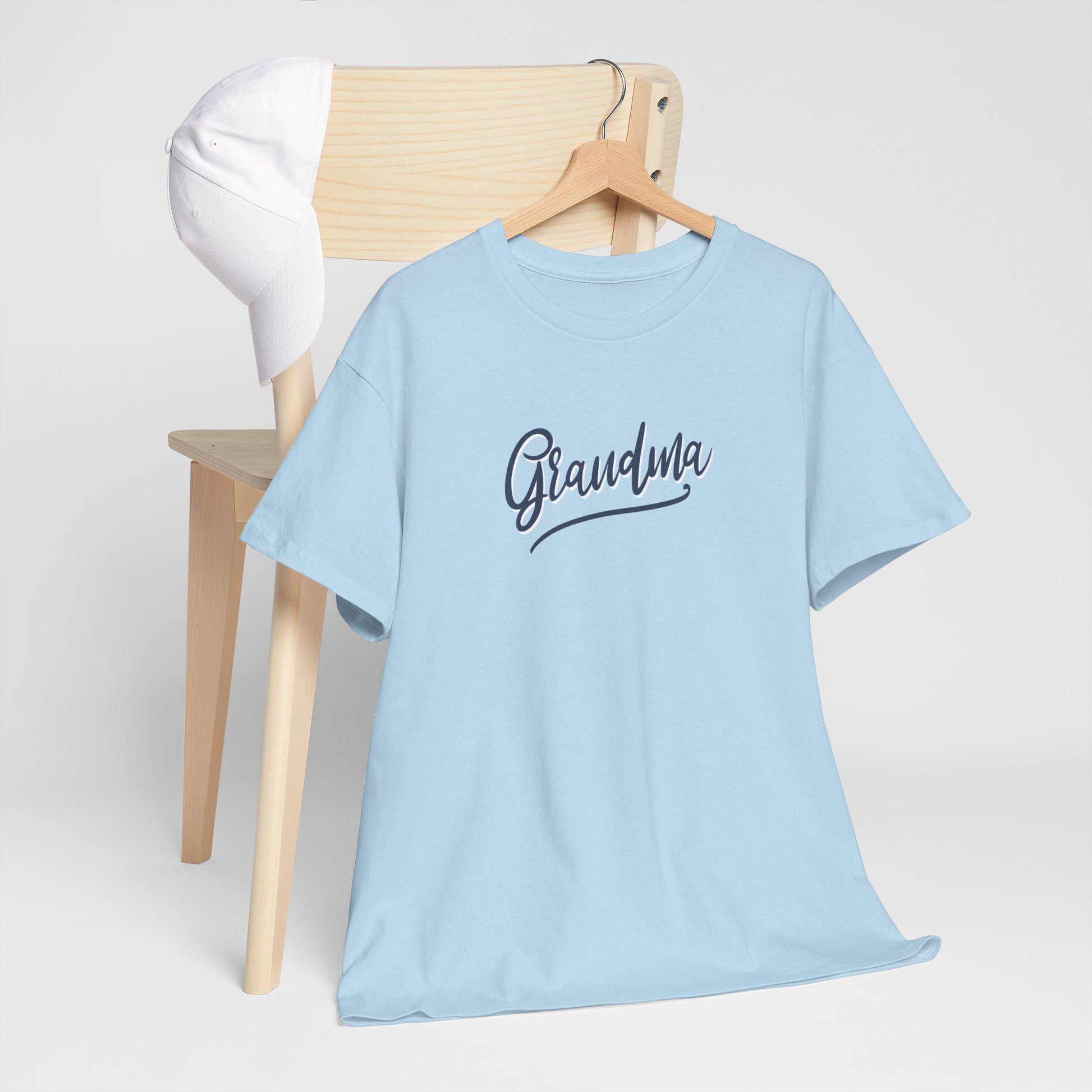 Grandma Unisex Heavy Cotton Tee, Gift for Grandma, Mother's Day Gift, Family Reunion Shirt, Comfortable Everyday Wear