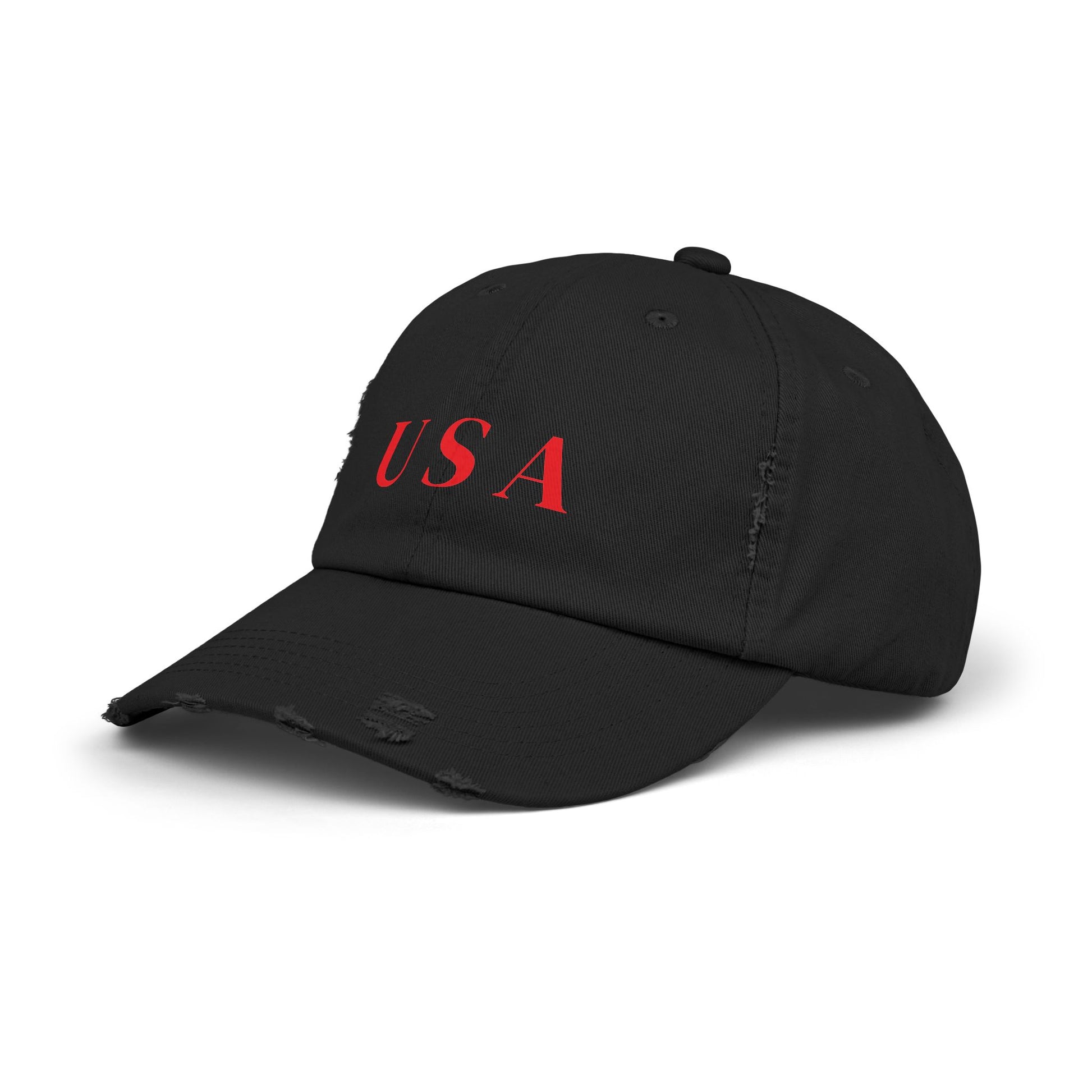Distressed USA Baseball Cap — Vintage Patriotic Dad Hat