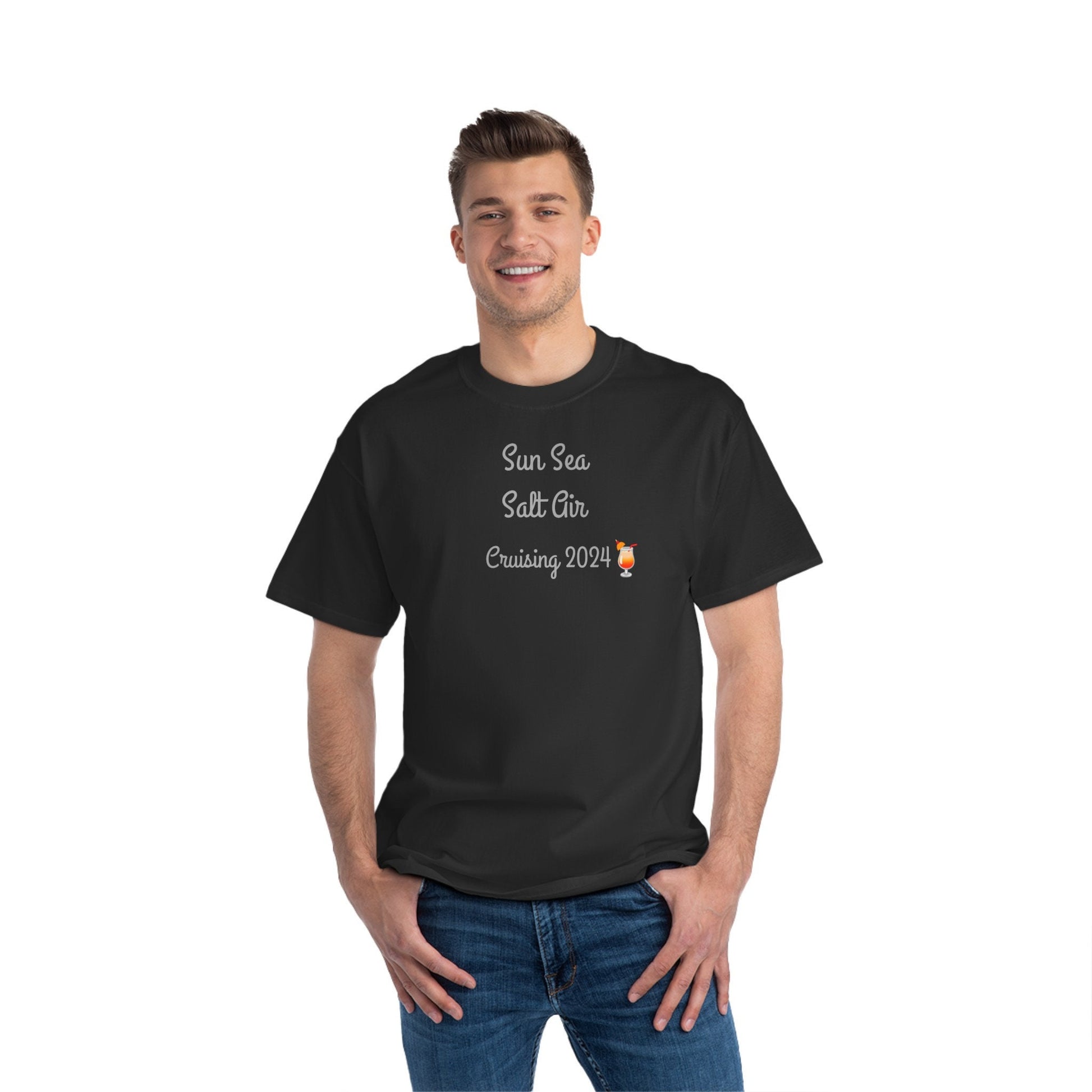 cruise T-Shirt Sun Sea Salt Air Cruising 2024 Beefy-T® Short-Sleeve T-Shirt