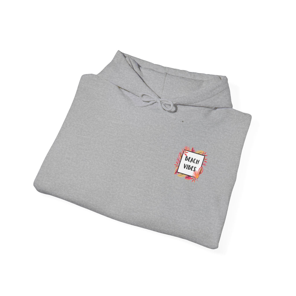 Hoodie - Beach Vibes Palm Patch Hooded Sweatshirt