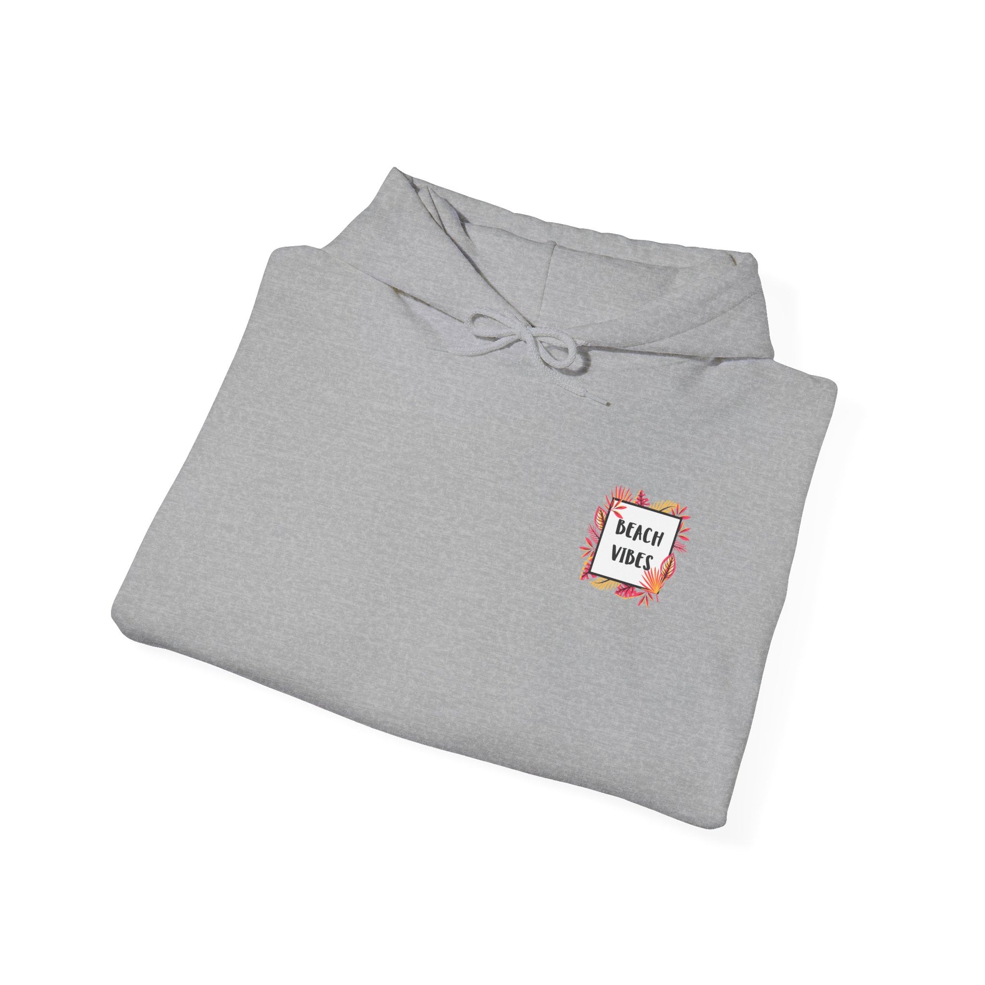Hoodie - Beach Vibes Palm Patch Hooded Sweatshirt