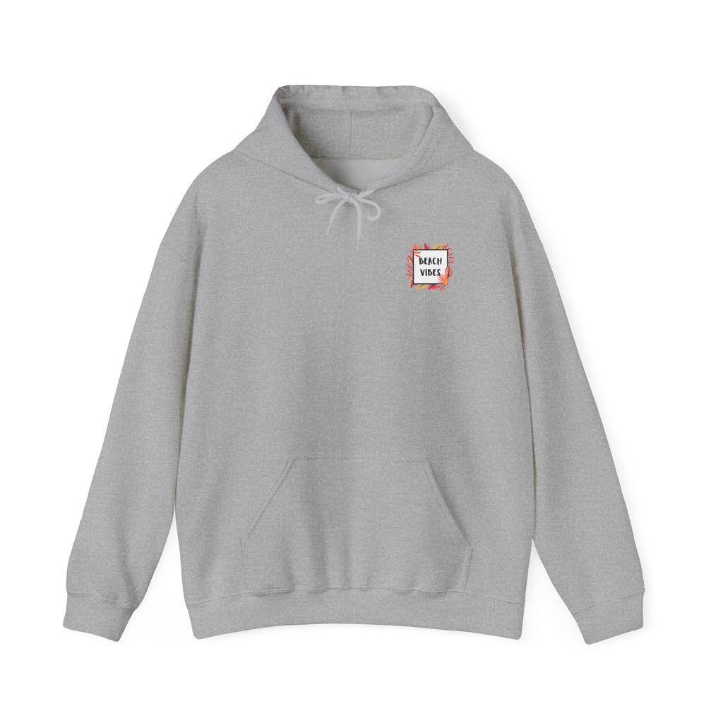 Hoodie - Beach Vibes Palm Patch Hooded Sweatshirt