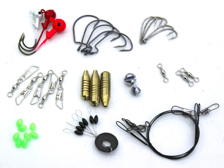 Fishing Gear Gift for the fisherman or women 100 pieces + box set Soft Bait Set