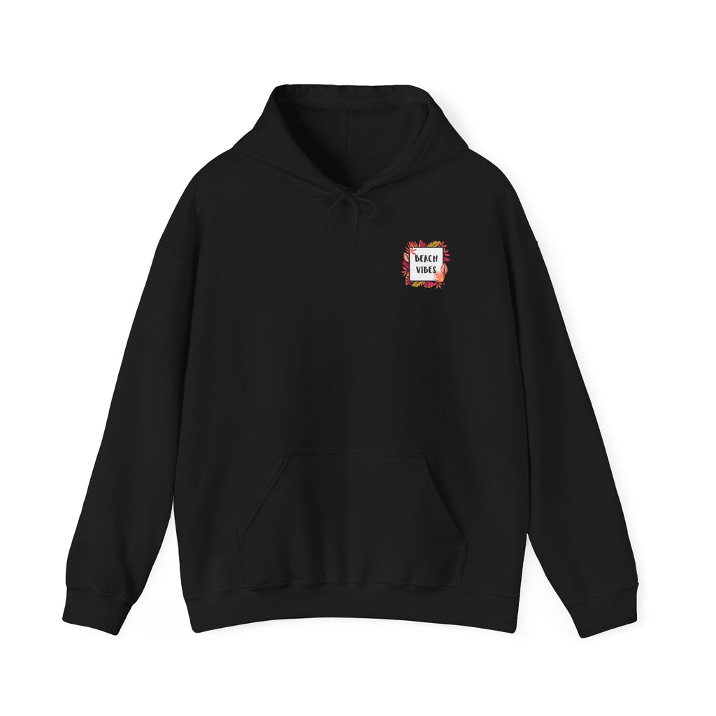 Hoodie - Beach Vibes Palm Patch Hooded Sweatshirt