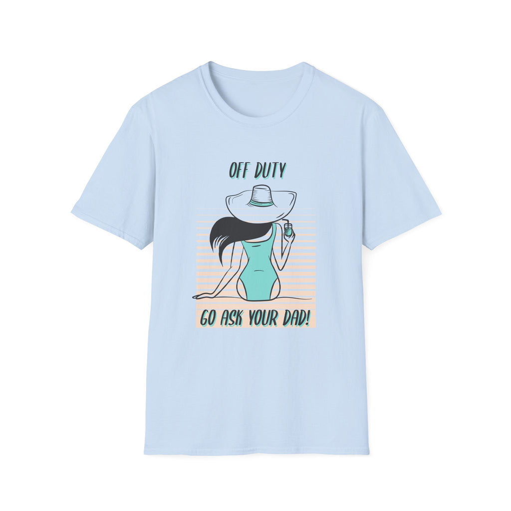 Woman off duty vacation T-Shirt
