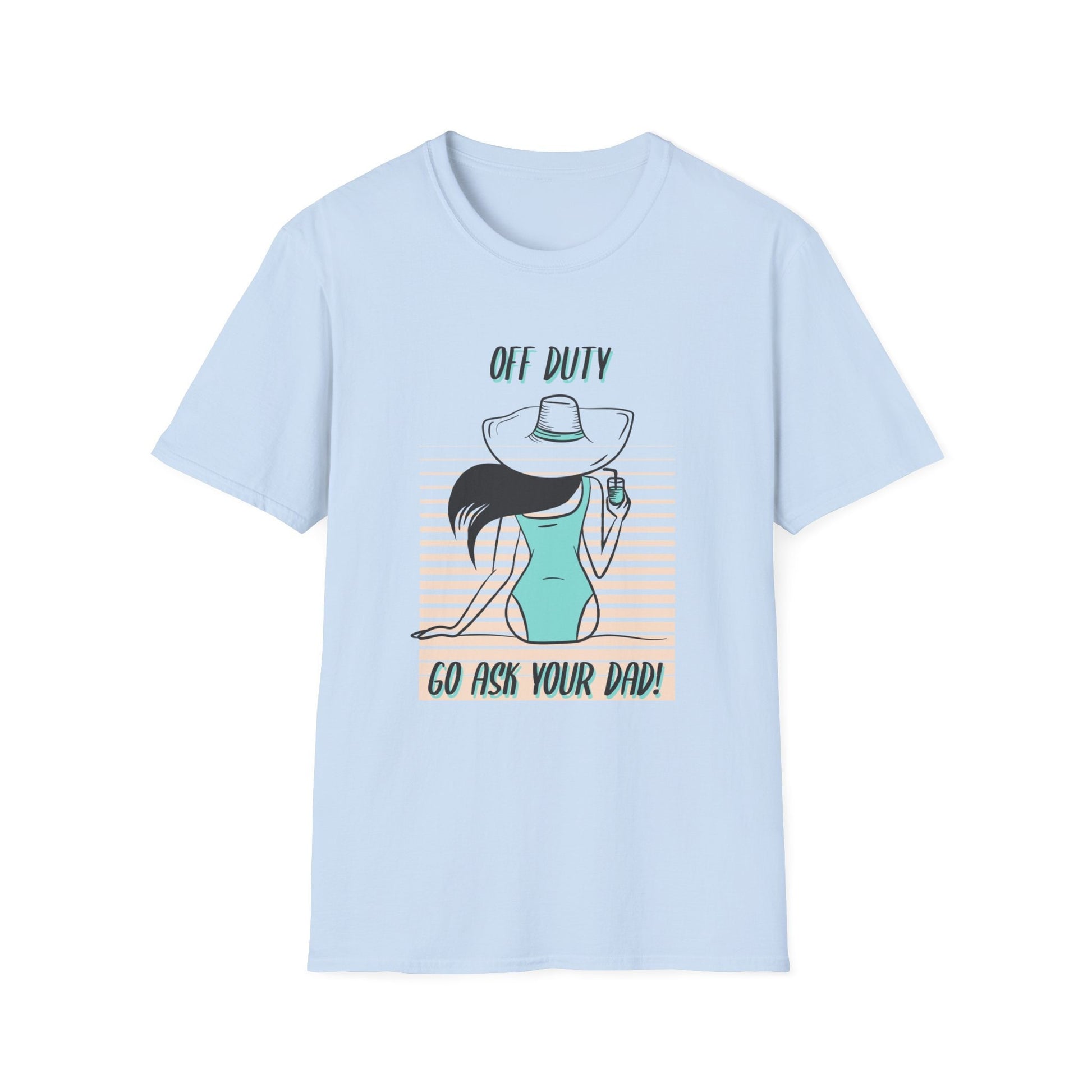 Woman off duty vacation T-Shirt