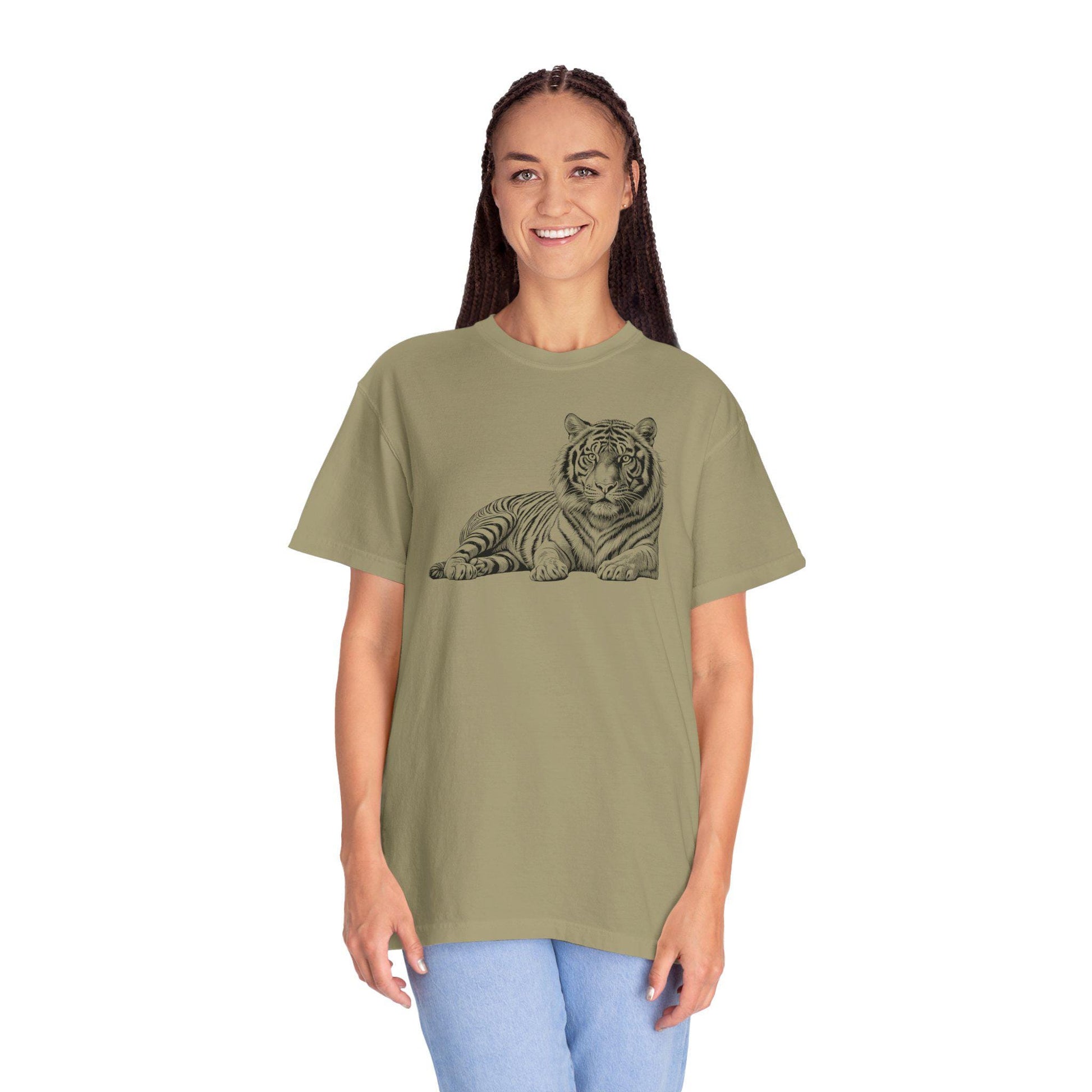 Tiger Graphic Unisex T-Shirt | Animal Lover Tee, Casual Wear, Wildlife Shirt, Gift for Nature Lovers, Comfort Fit