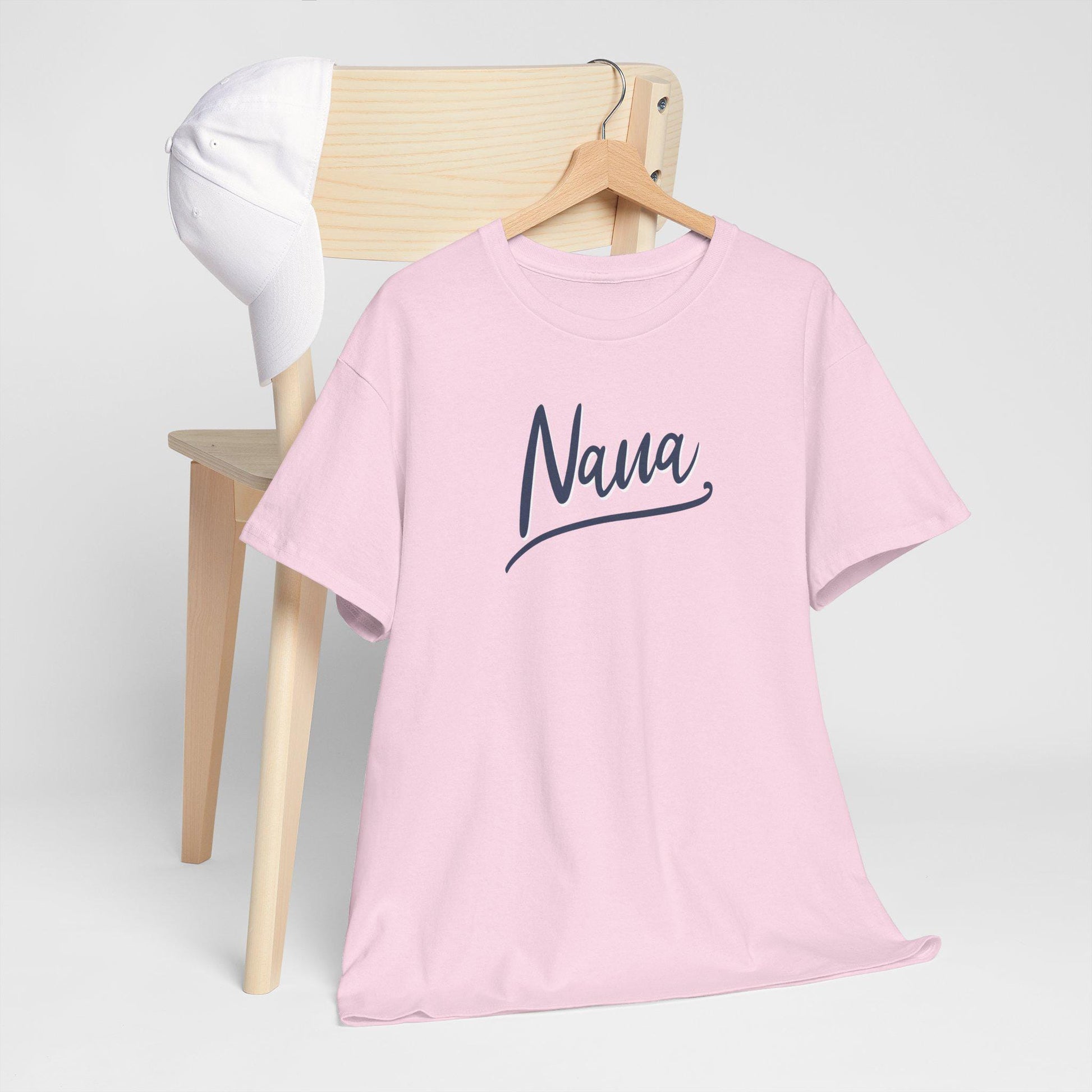 Nana Unisex Heavy Cotton Tee, Gift for Grandma, Comfortable Casual Shirt, Mother's Day Gift, Family Gatherings