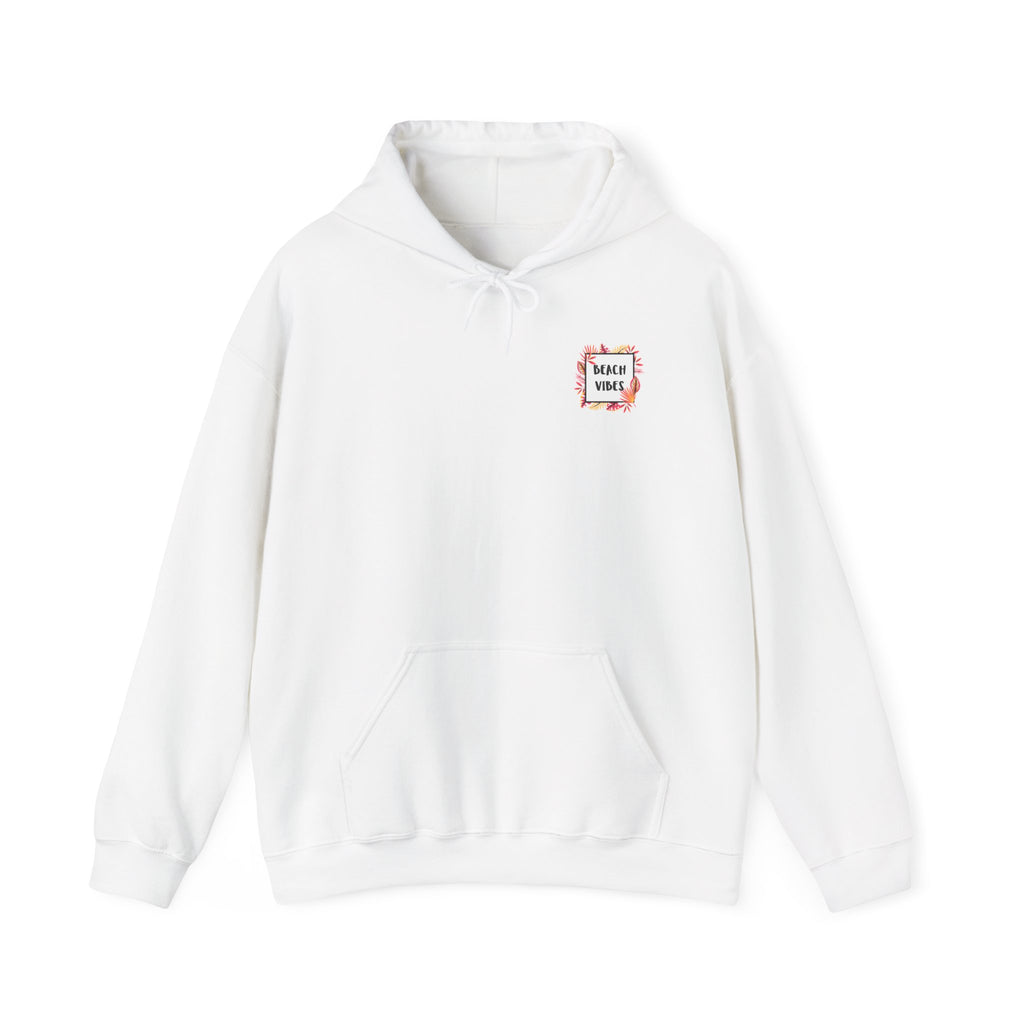 Hoodie - Beach Vibes Palm Patch Hooded Sweatshirt