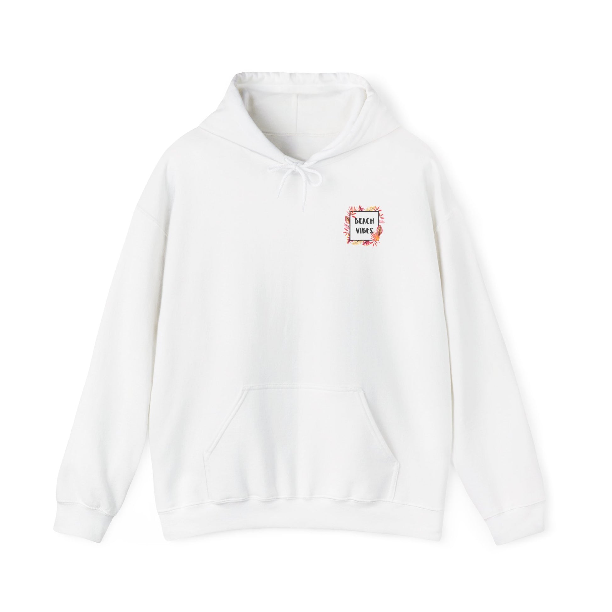 Hoodie - Beach Vibes Palm Patch Hooded Sweatshirt
