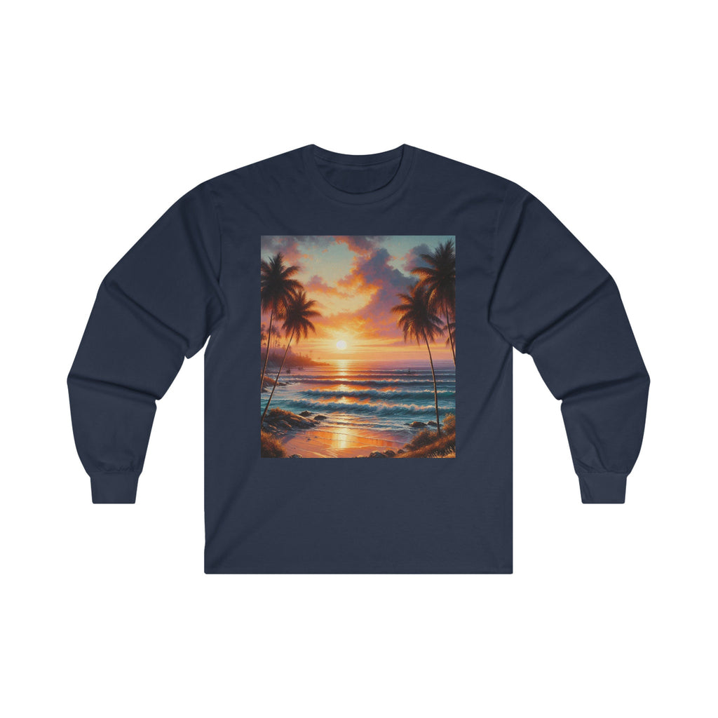 Beach graphic Long Sleeve Tee