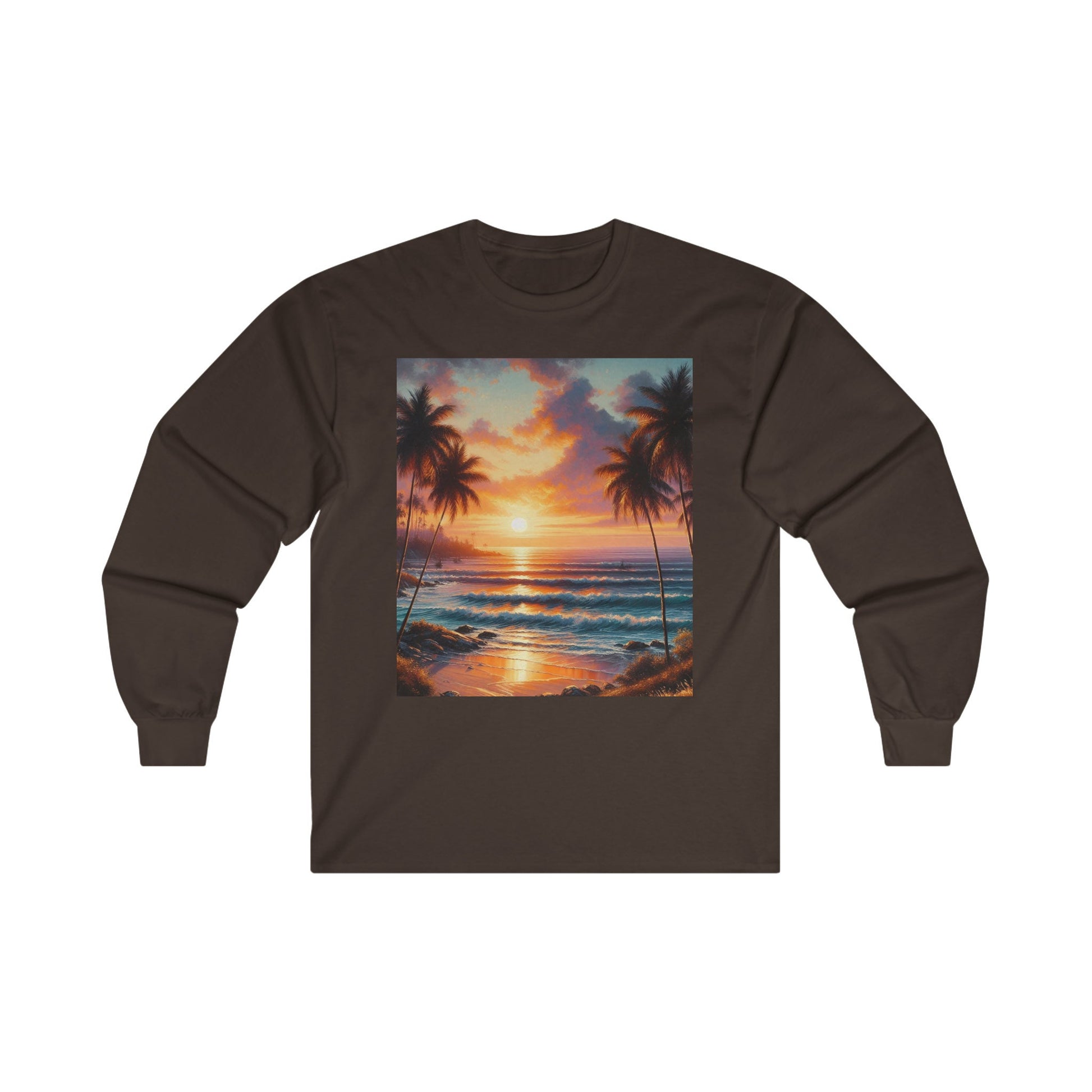 Beach graphic Long Sleeve Tee
