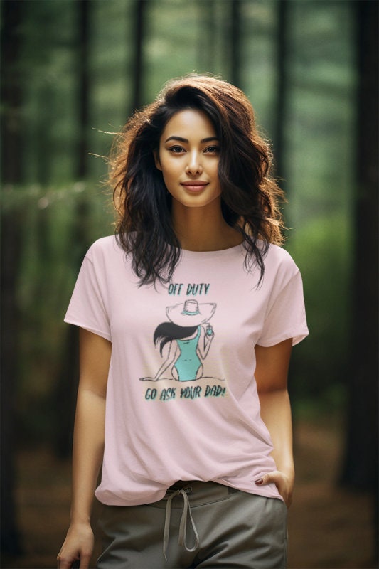 Woman off duty vacation T-Shirt