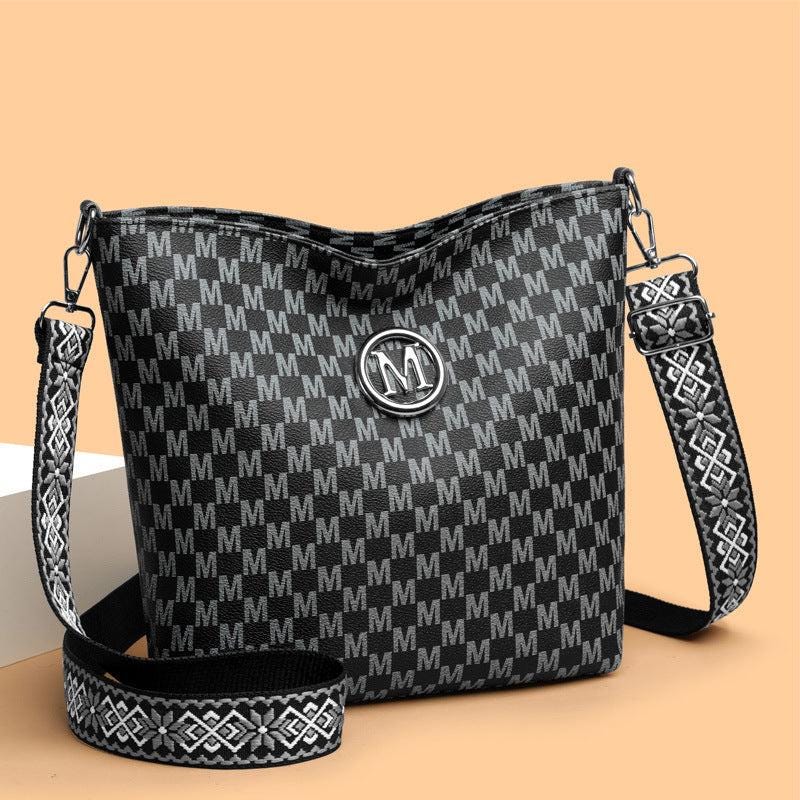 Crossbody or Shoulder Bag Soft Leather Retro Fashion Soft Leather Shoulder Bag