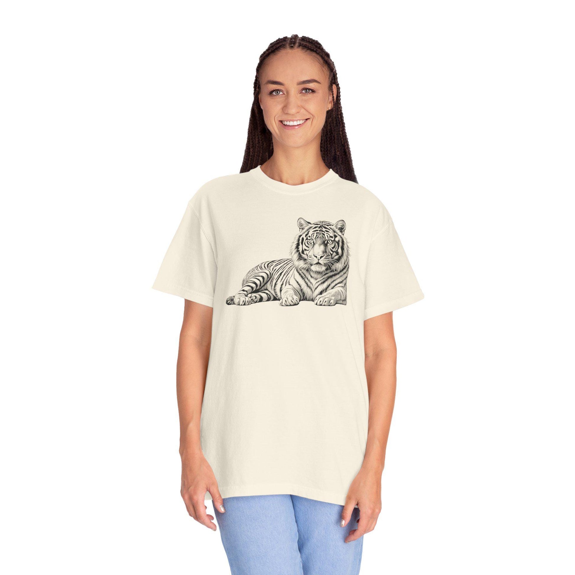 Tiger Graphic Unisex T-Shirt | Animal Lover Tee, Casual Wear, Wildlife Shirt, Gift for Nature Lovers, Comfort Fit