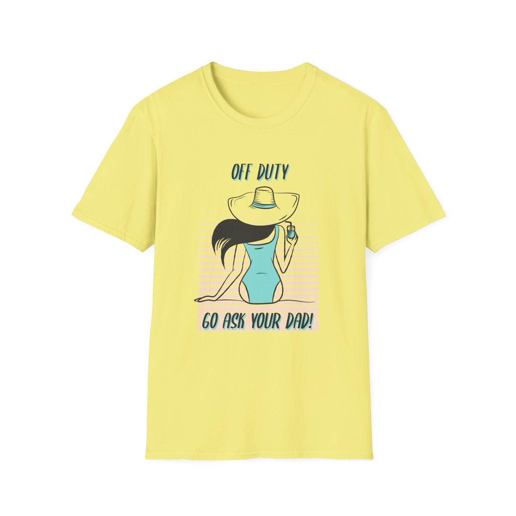 Woman off duty vacation T-Shirt