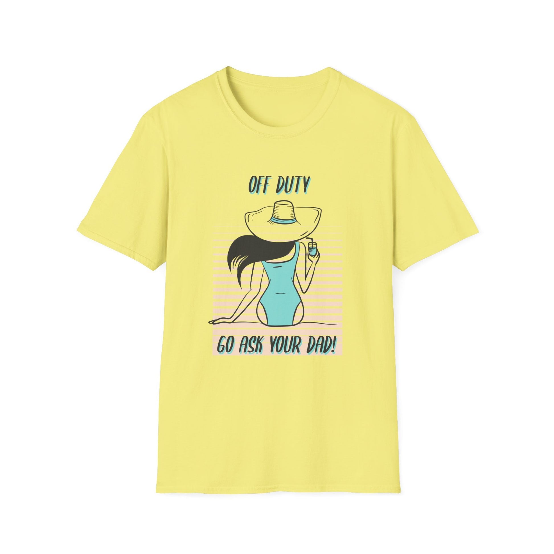 Woman off duty vacation T-Shirt