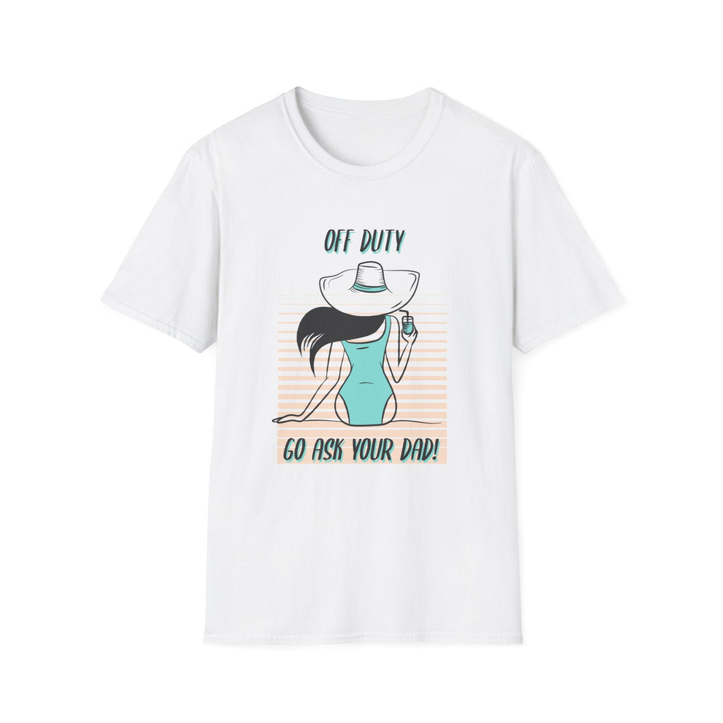 Woman off duty vacation T-Shirt