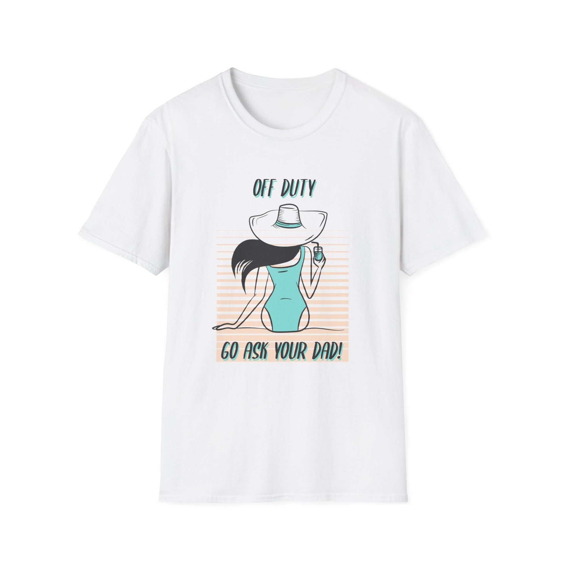 Woman off duty vacation T-Shirt
