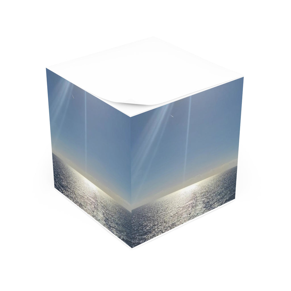 Ocean Sunlight Note Cube – Seaside Sticky Memo Block