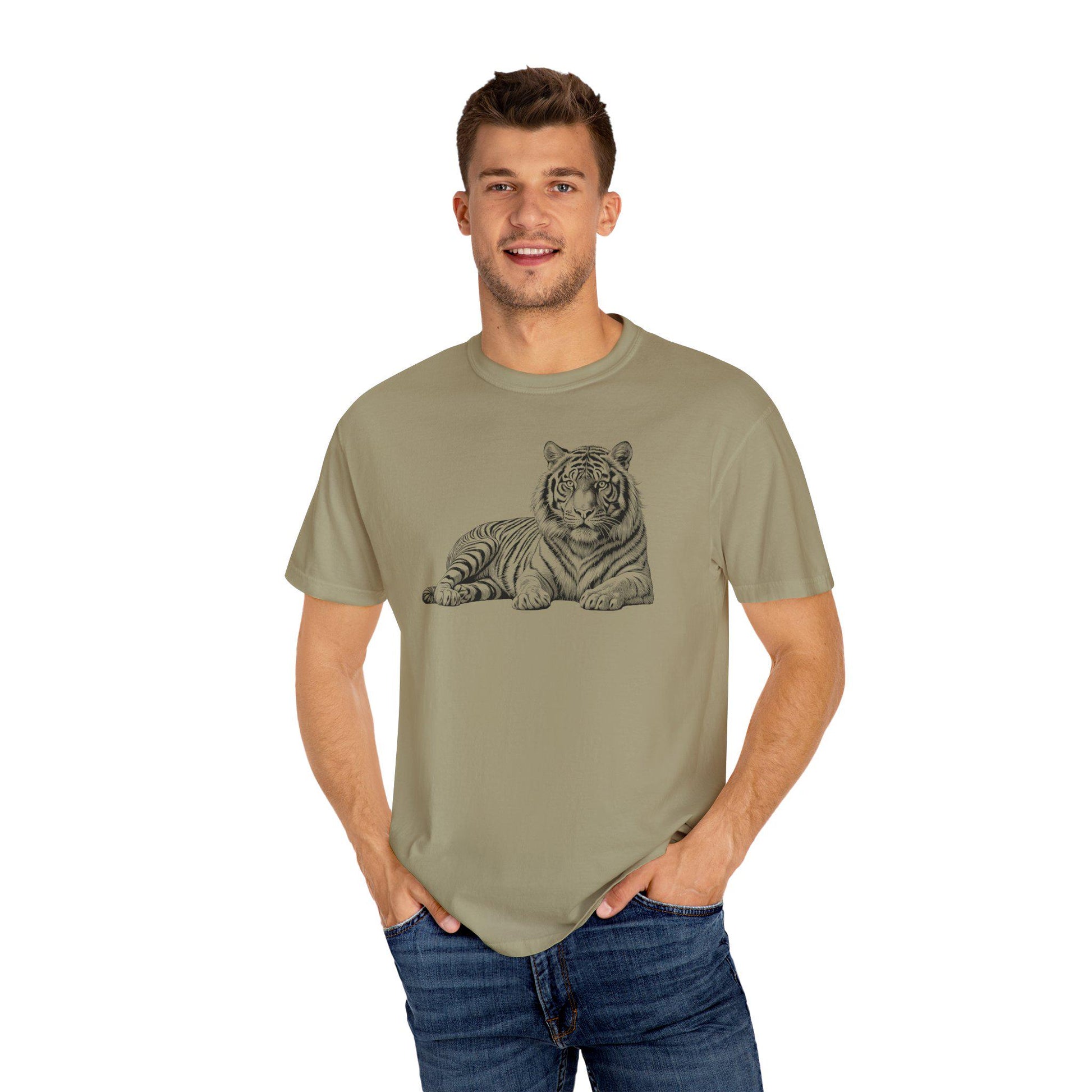 Tiger Graphic Unisex T-Shirt | Animal Lover Tee, Casual Wear, Wildlife Shirt, Gift for Nature Lovers, Comfort Fit