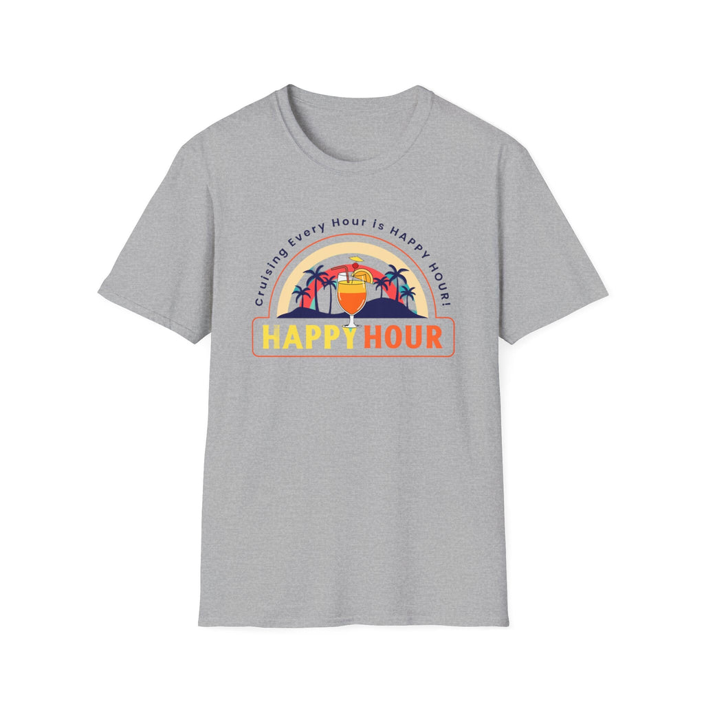 Cruise T-Shirt, Cruise Vacation Humor, Gift for cruise, "Every Hour is Happy Hour" T-shirt