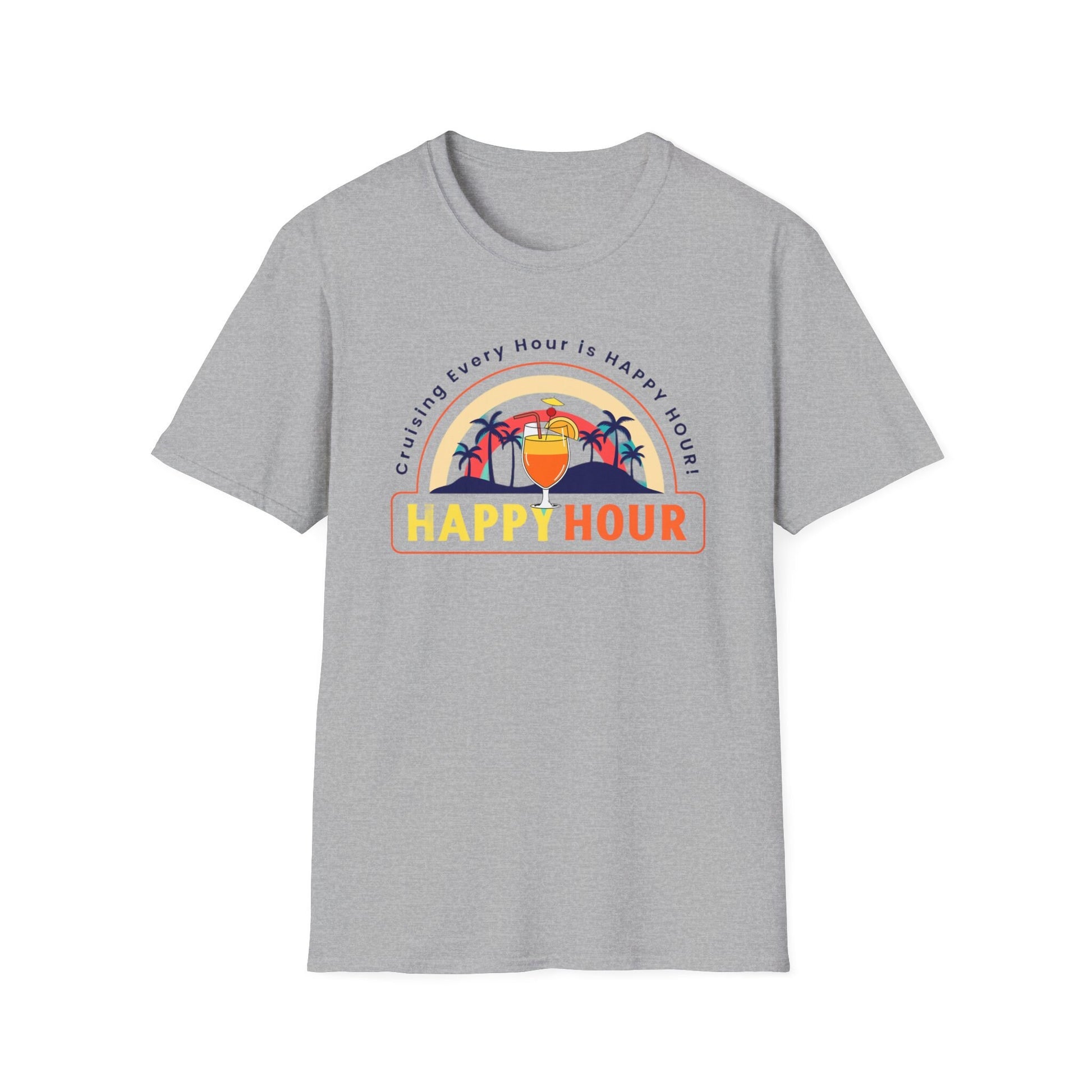 Cruise T-Shirt, Cruise Vacation Humor, Gift for cruise, "Every Hour is Happy Hour" T-shirt