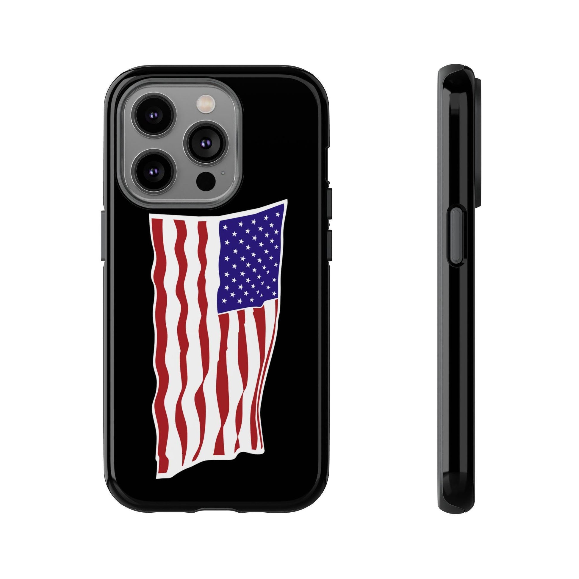 American Flag iPhone Case, Tough Cases, Patriotic Gift, USA Pride, Independence Day, Veteran's Day, Custom Phone Cover