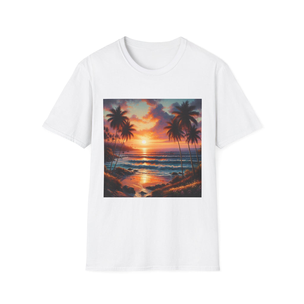 Ocean-Inspired Art Tee - Soft Cotton Cruise Wear - Ideal for Beach Trips - Great Gift for Sea Lovers Graphic Beach T-Shirt