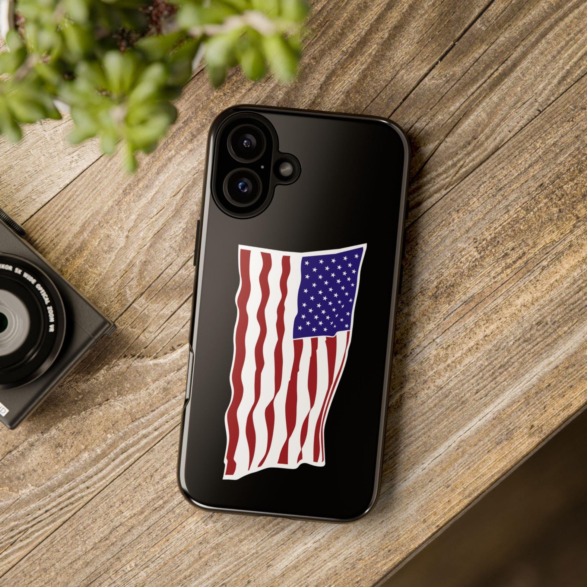 American Flag iPhone Case, Tough Cases, Patriotic Gift, USA Pride, Independence Day, Veteran's Day, Custom Phone Cover