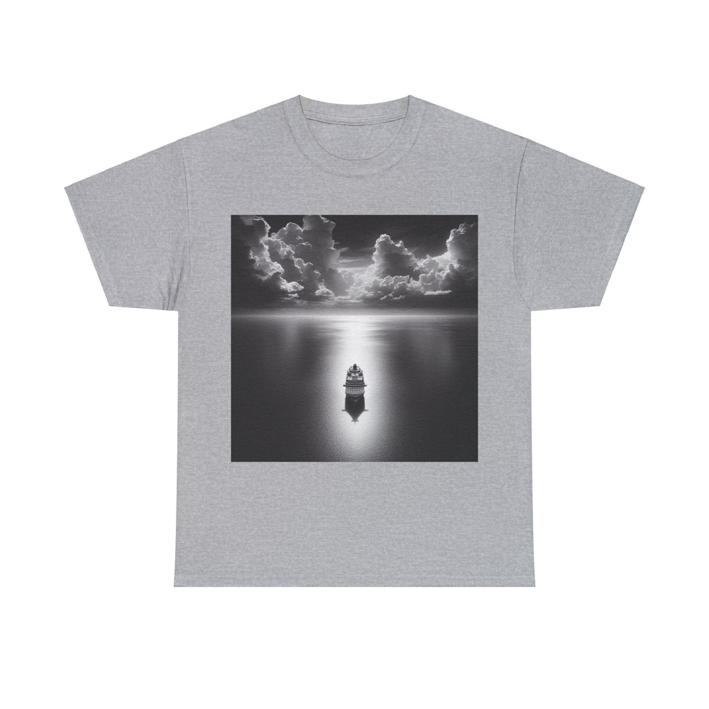 Ship on the moon lit ocean Tee Shirt