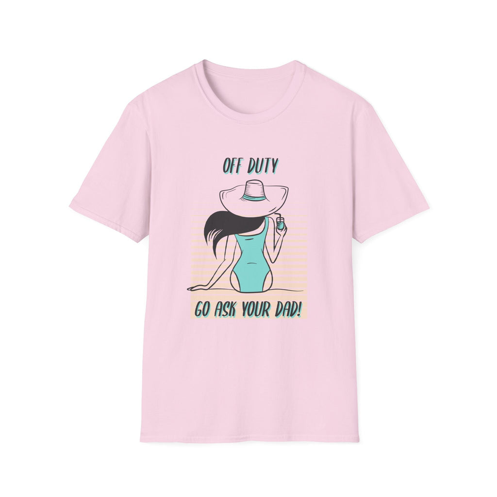 Woman off duty vacation T-Shirt