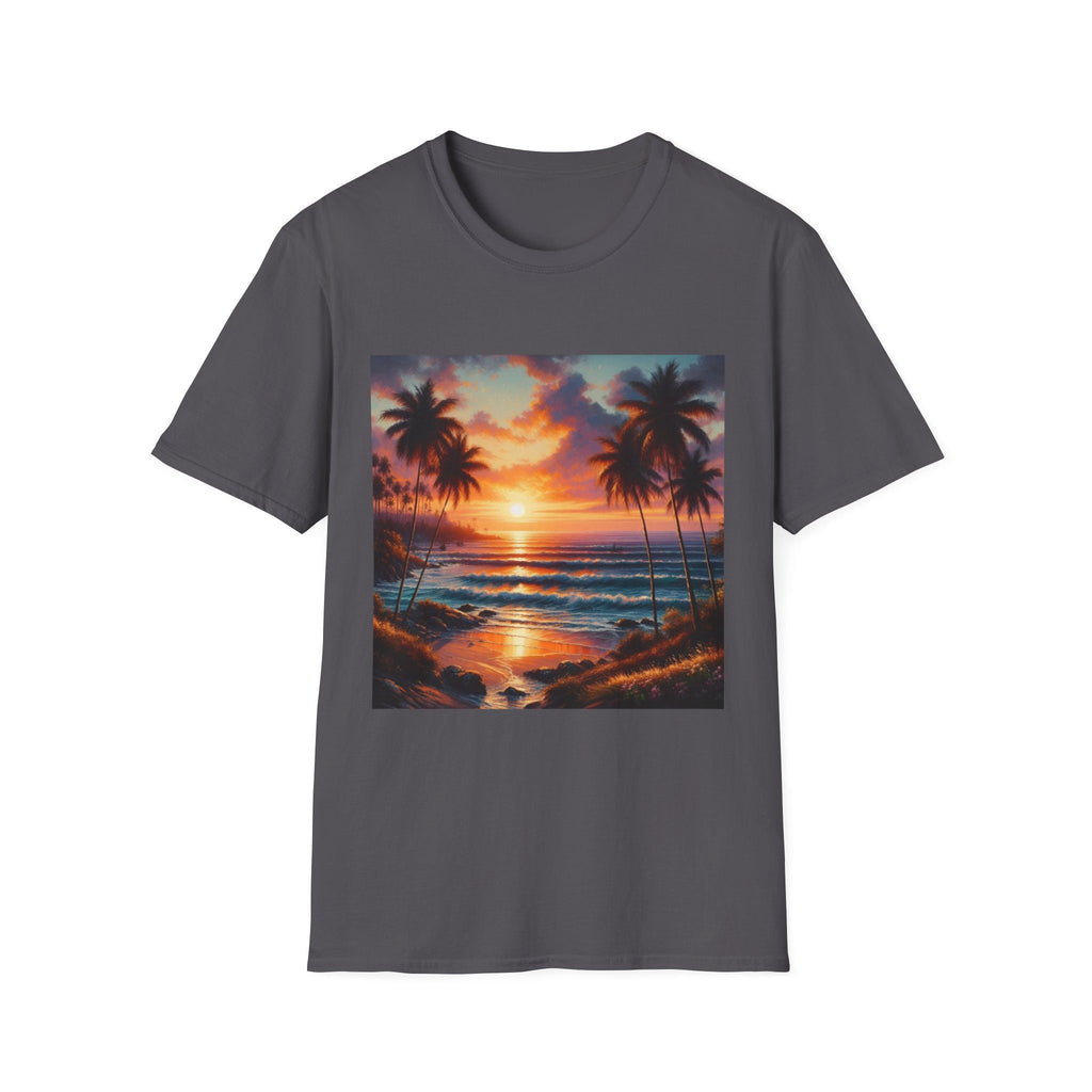 Ocean-Inspired Art Tee - Soft Cotton Cruise Wear - Ideal for Beach Trips - Great Gift for Sea Lovers Graphic Beach T-Shirt