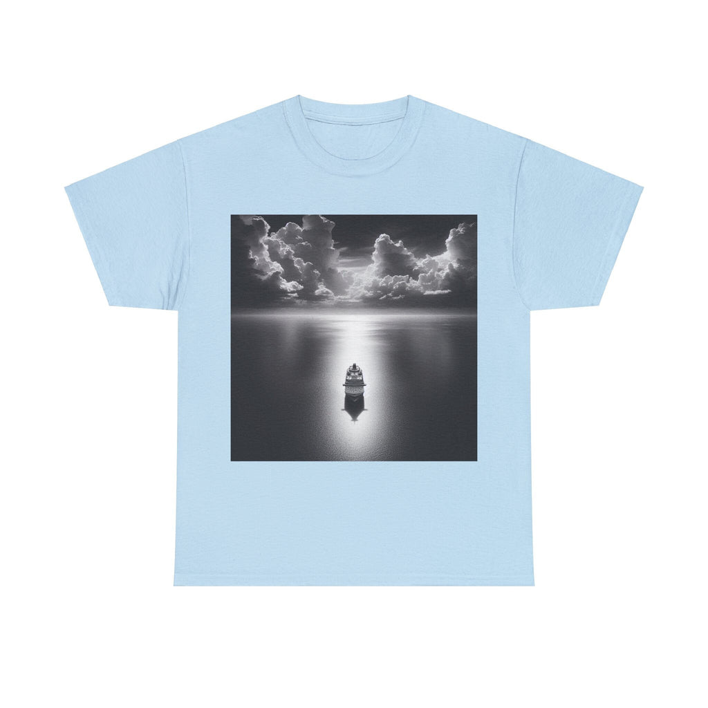 Ship on the moon lit ocean Tee Shirt