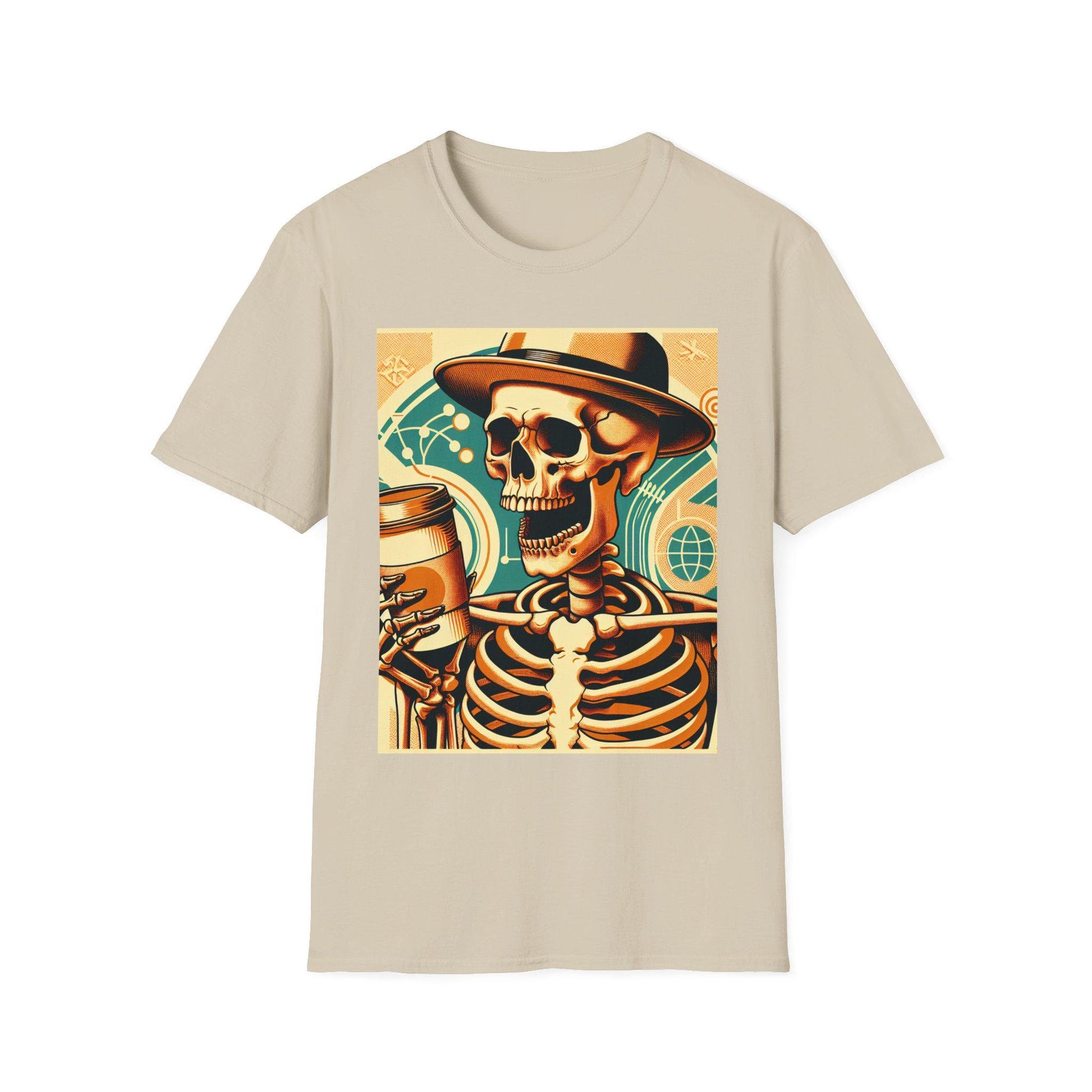 Fun spooky and scary Halloween t-shirt coffee to go