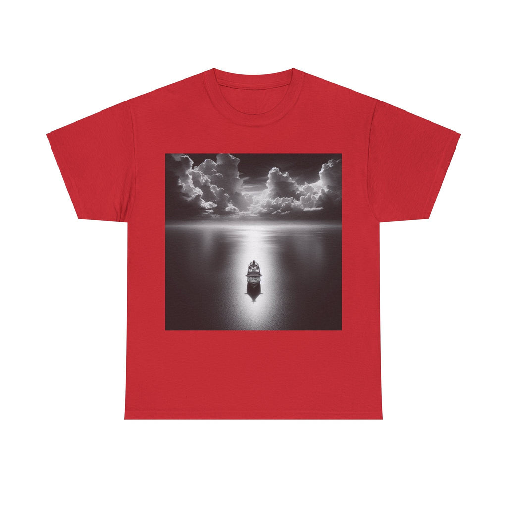 Ship on the moon lit ocean Tee Shirt