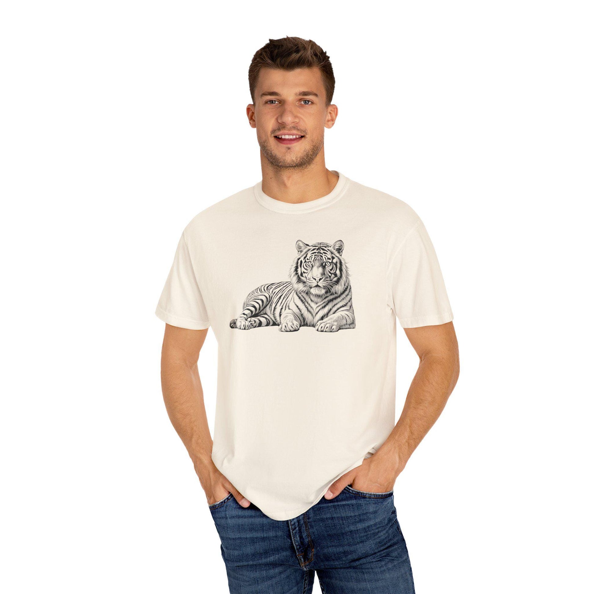 Tiger Graphic Unisex T-Shirt | Animal Lover Tee, Casual Wear, Wildlife Shirt, Gift for Nature Lovers, Comfort Fit