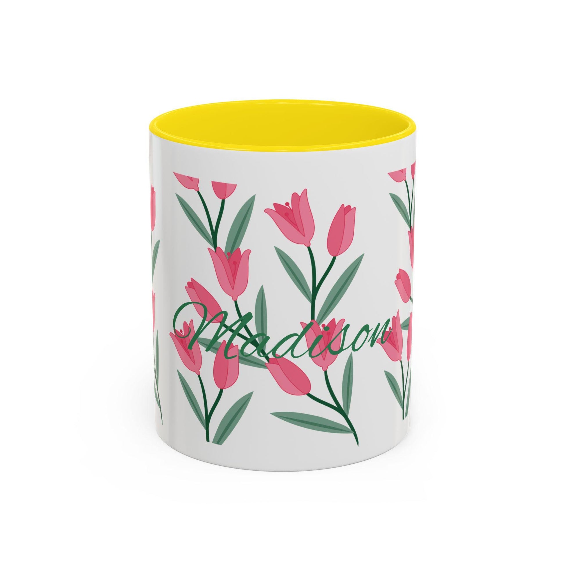 Personalized Colorful Matisse Accent Mug | Floral Art Lover Gift, Home Decor, Coffee Cup, Kitchenware, Unique Gift for Her