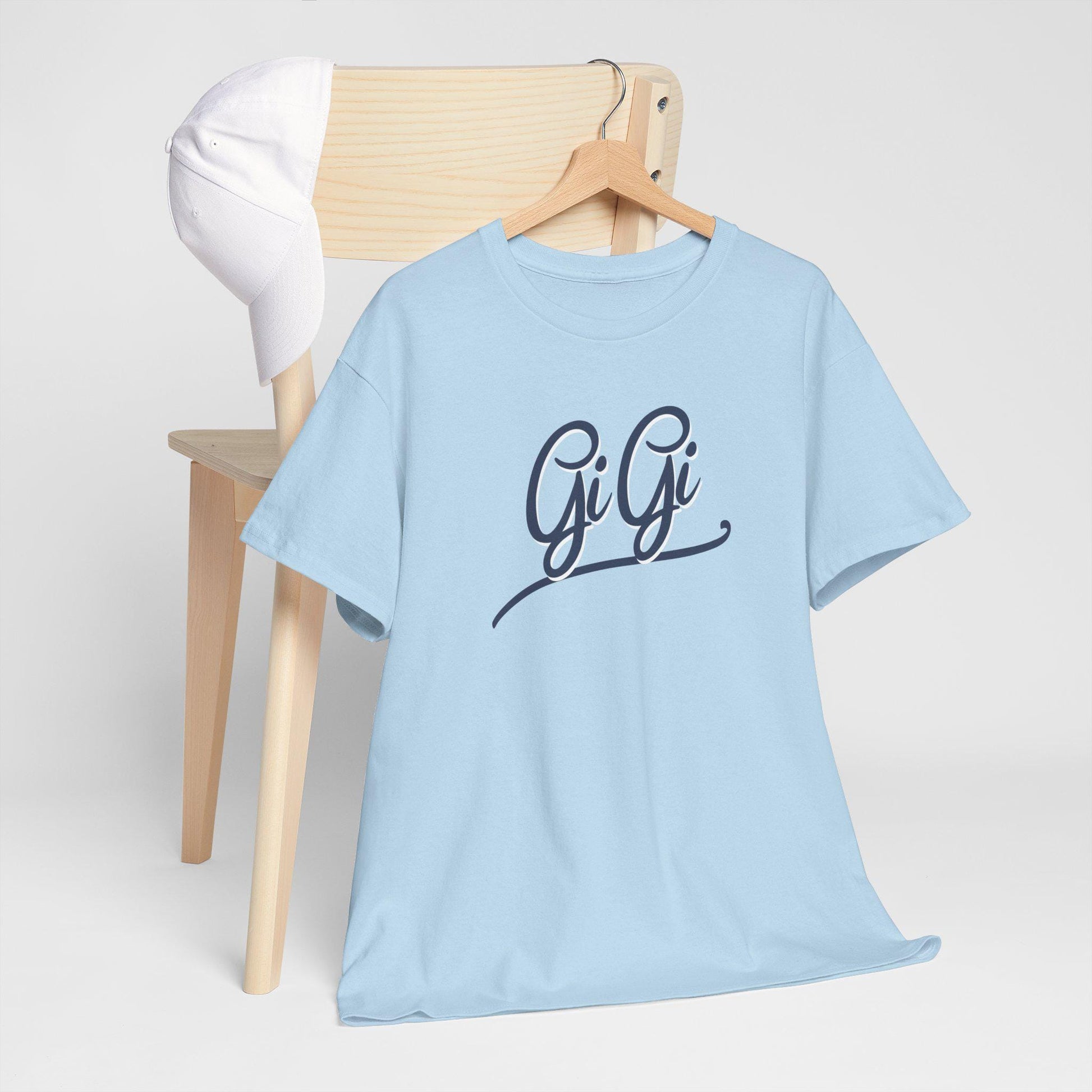 Gi Gi Unisex Heavy Cotton Tee - Casual Comfort, Gift for Friends, Family Reunion, Birthday, Everyday Wear, Comfortable Graphic Tee, Family