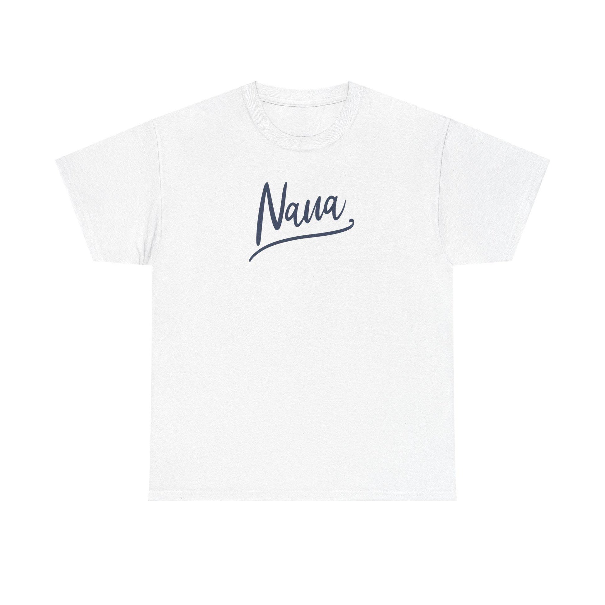 Nana Unisex Heavy Cotton Tee, Gift for Grandma, Comfortable Casual Shirt, Mother's Day Gift, Family Gatherings