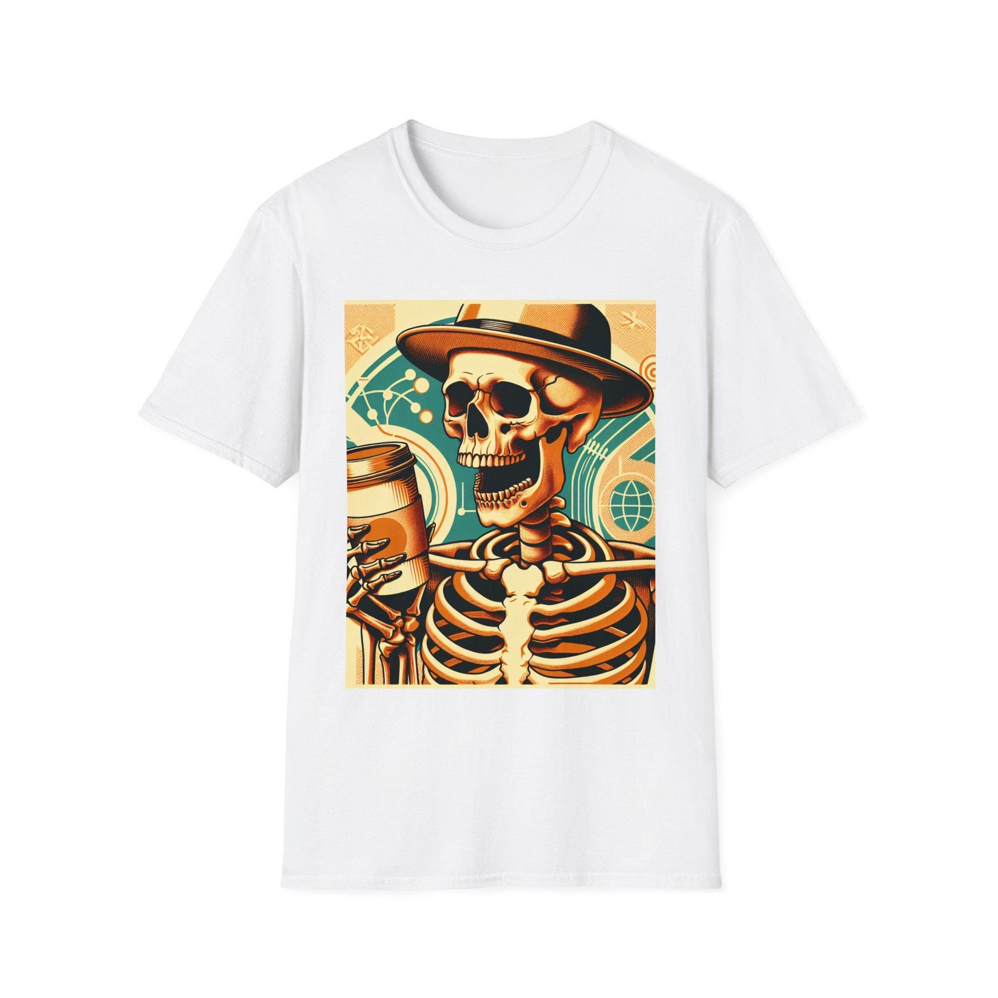 Fun spooky and scary Halloween t-shirt coffee to go