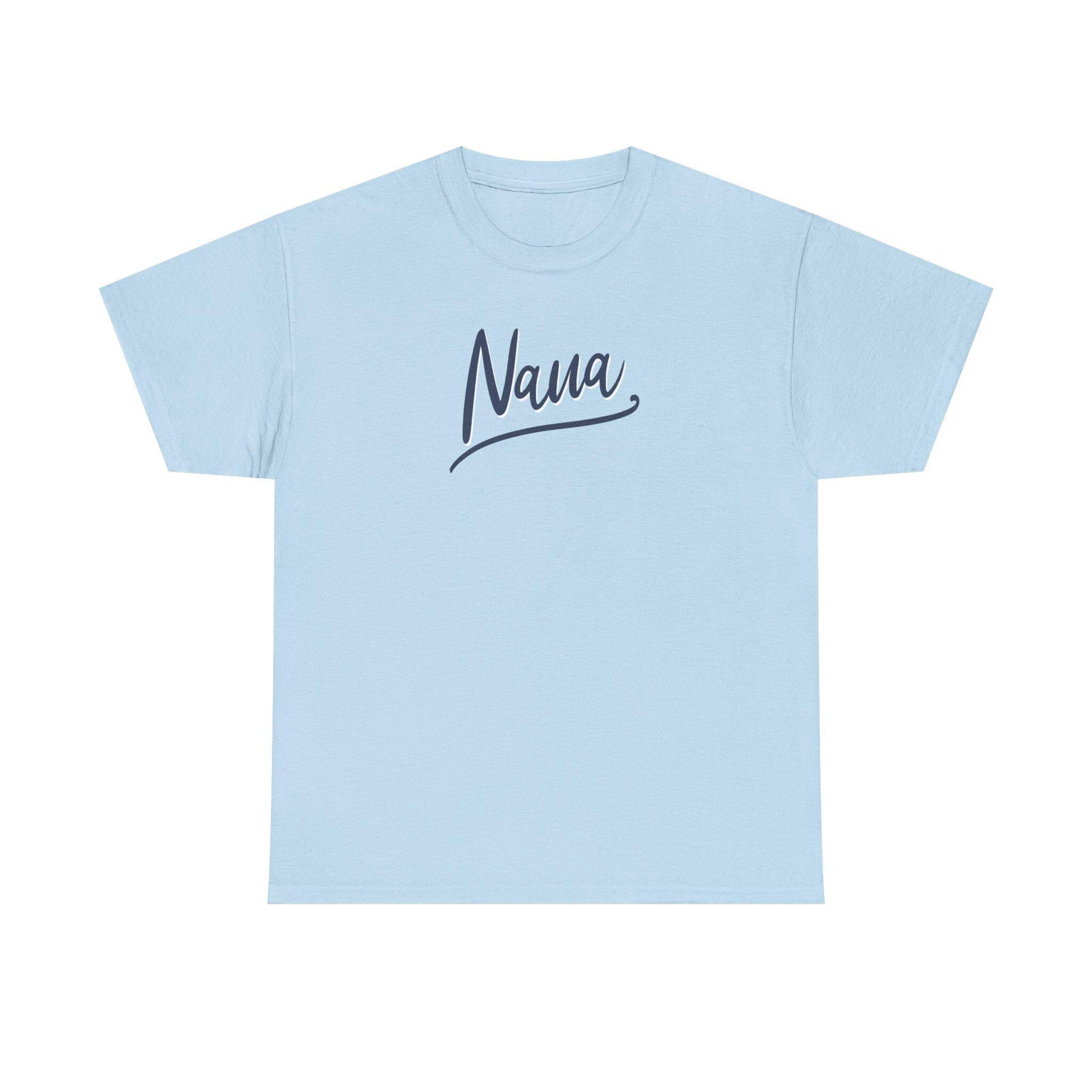 Nana Unisex Heavy Cotton Tee, Gift for Grandma, Comfortable Casual Shirt, Mother's Day Gift, Family Gatherings