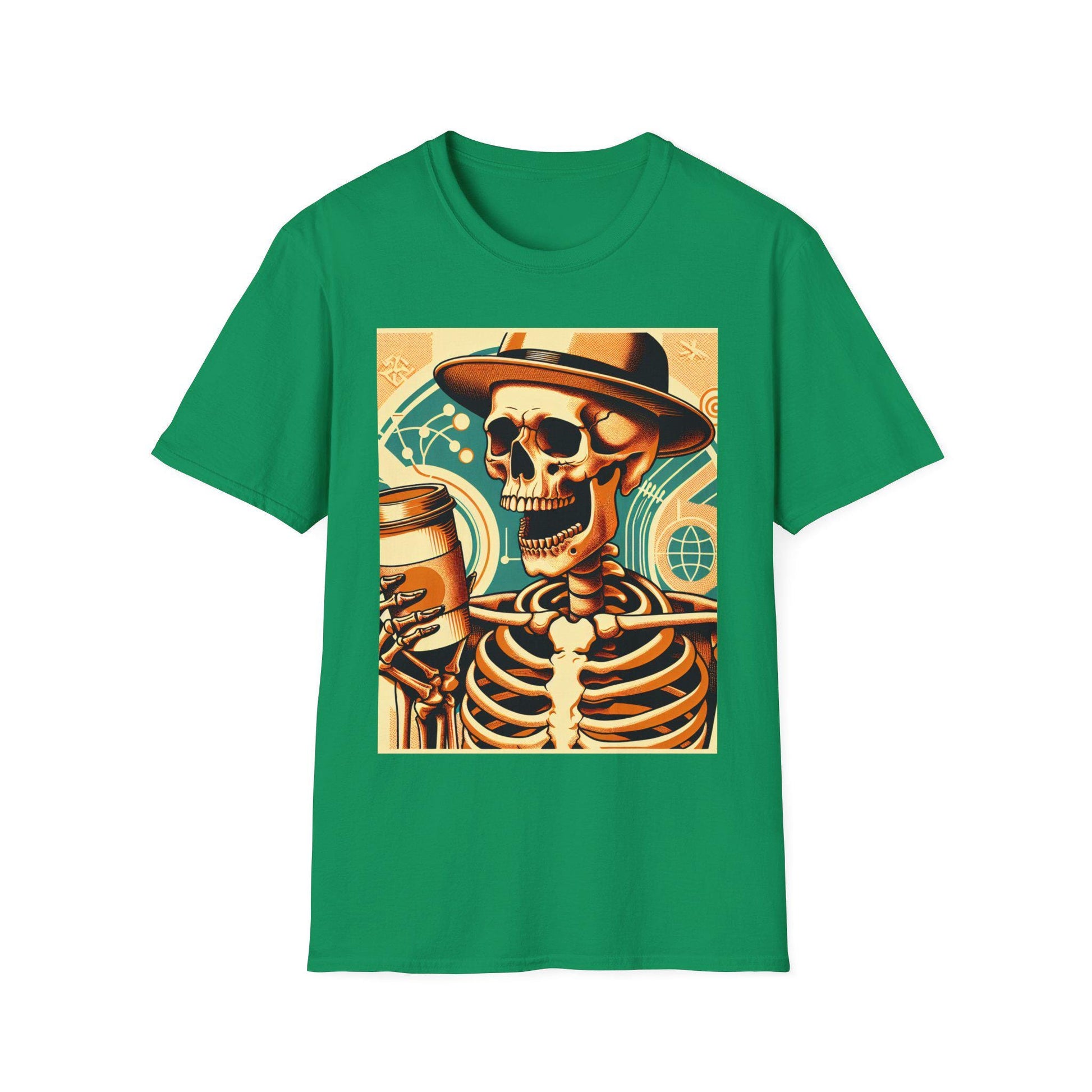 Fun spooky and scary Halloween t-shirt coffee to go