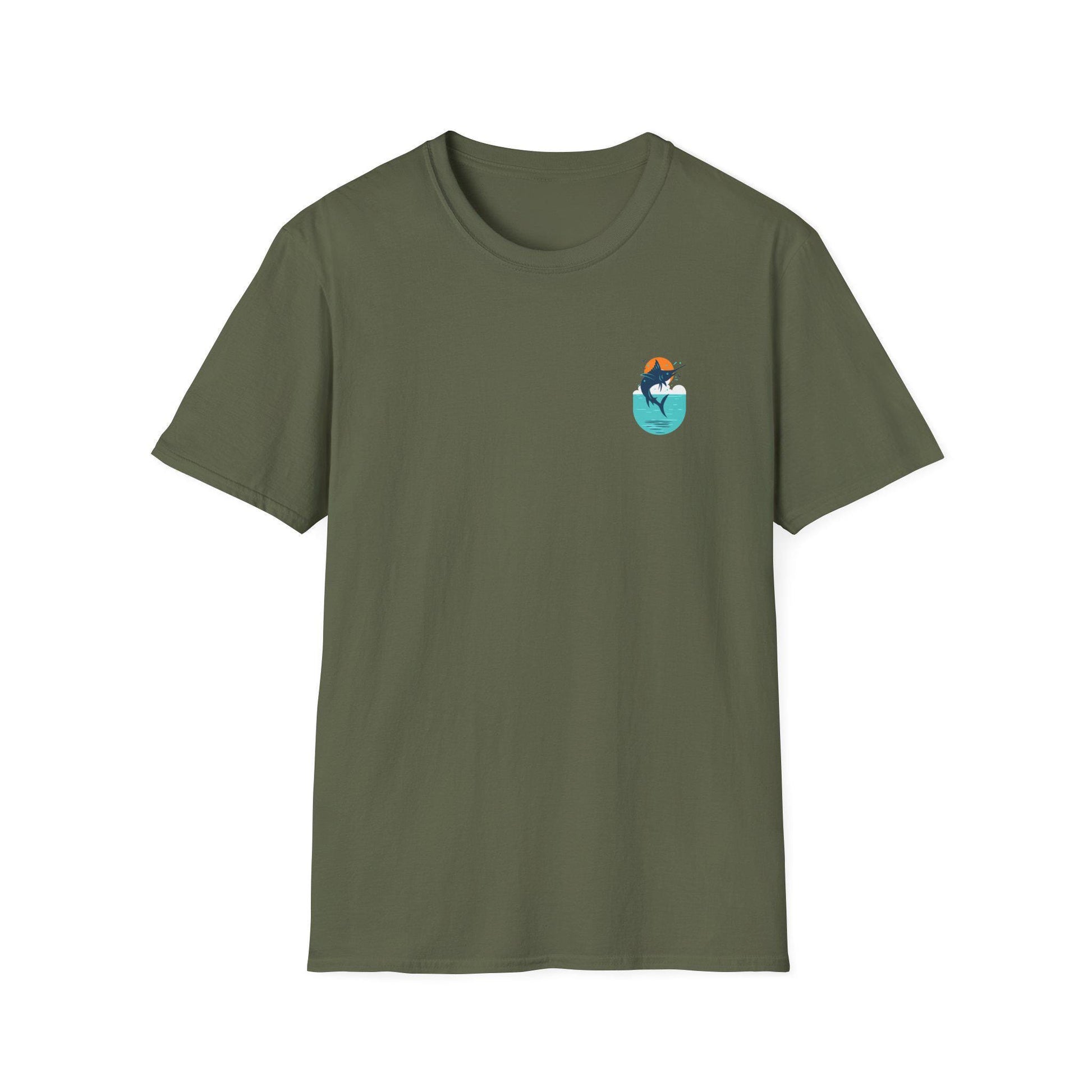 Fishing Adventure Unisex Softstyle T-Shirt - Great for Anglers, Beach Days, Summer Vibes, Gifts for Him/Her, Ocean Enthusiasts, Fishing