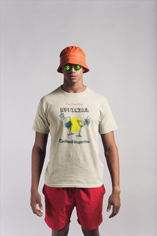 Cruise Drink Package Official Cocktail Inspector T-Shirt, Funny Tee for Party and Cruise Lovers, Great for Birthdays, Cruisers, Gift Idea -